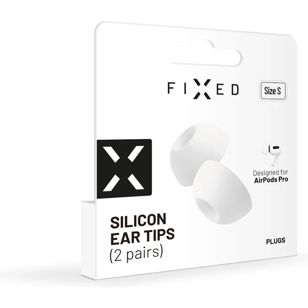 FIXED Plugs 2 sady silikonových špuntů Apple Airpods Pro/Pro 2 (S) bílá - Náhradní náušníky - Obrázek S6XQ000501