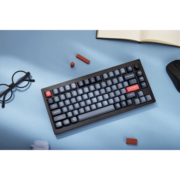 Keychron V1 Max herní klávesnice (US) (Gateron Jupiter Banana switch) černá - Klávesnice - Obrázek S78F000J01