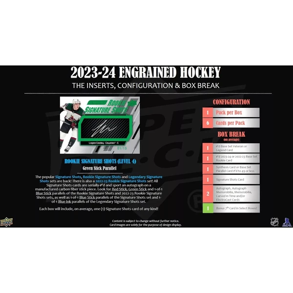 Hokejové karty 2023-24 Upper Deck Engrained Hockey Hobby Box - Hokejové karty - Obrázek S7IB000N01