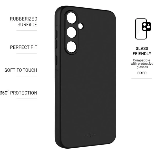 FIXED Story silikonový kryt Samsung Galaxy A35 5G černý - Pouzdra - Obrázek S7M2000O01