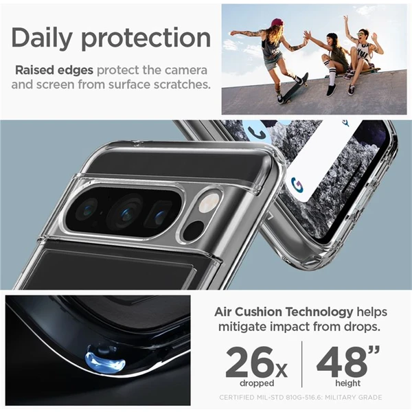 Spigen Ultra Hybrid kryt pro Google Pixel 8 Pro Čirá - Pouzdra - Obrázek S7SA000601