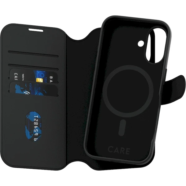PanzerGlass® CARE pouzdro Apple iPhone 16 MagSafe Wallet 2v1 černý - Pouzdra - Obrázek S808000P01