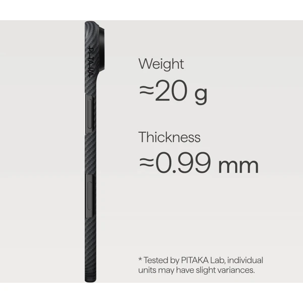 Pitaka Ultra-Slim Case MagSafe kryt iPhone Air černý/šedý - Pouzdra - Obrázek S8KH000K01
