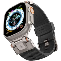 Spigen DuraPro Armor řemínek Apple Watch Ultra 49/46/45/44/42mm stříbrný/černý - Řemínky