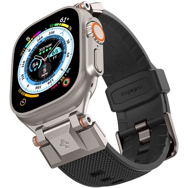 Řemínek pro Apple Watch 42/44/45/49 mm Spigen Dura Pro Armor Band - černý