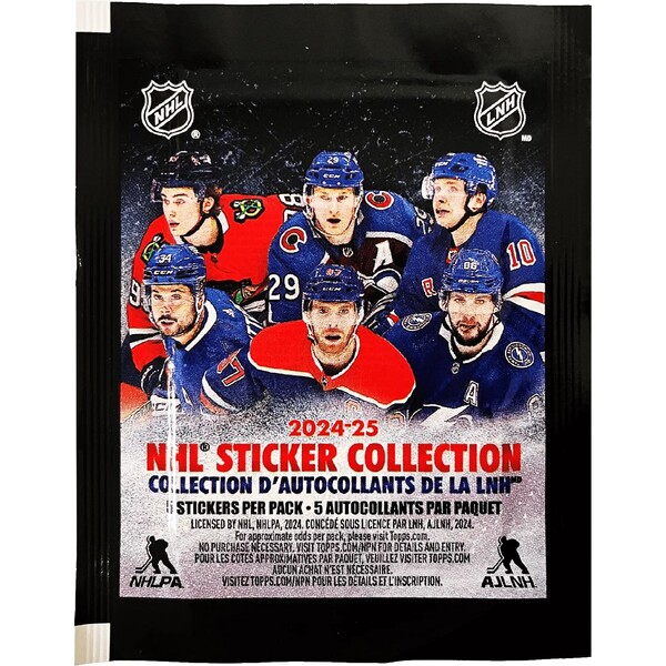 Topps hokejové samolepky NHL 2024/25 Collection Pack