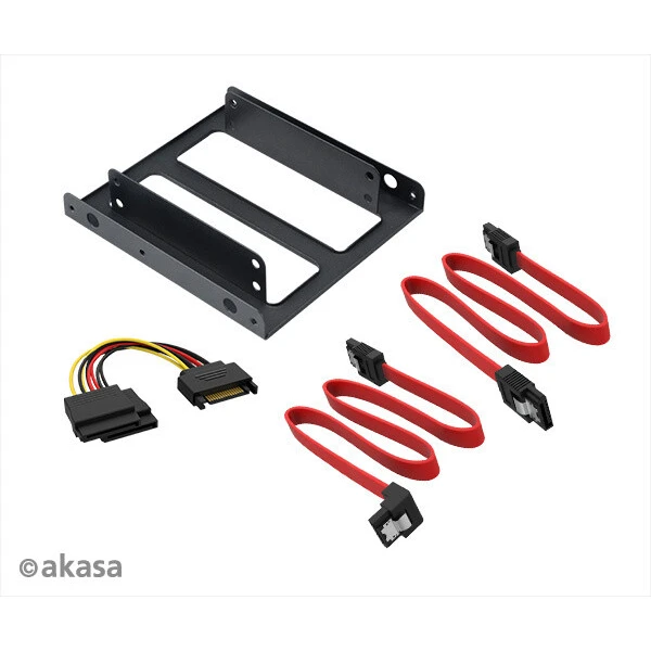 Akasa adaptér pro 2,5" HDD/SSD do 3,5" vč. kabelů (AK-HDA-11) - Rámečky na disky - Obrázek S94X600301