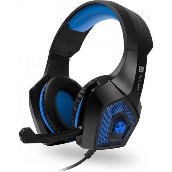 CONNECT IT BATTLE RNBW Ed. 2 herní sluchátka s mikrofonem, MODRÁ Modrá