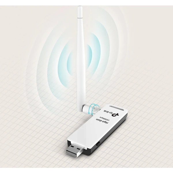 TP-Link TL-WN722N WiFi USB adaptér - Síťové adaptéry - Obrázek S9QFF00101