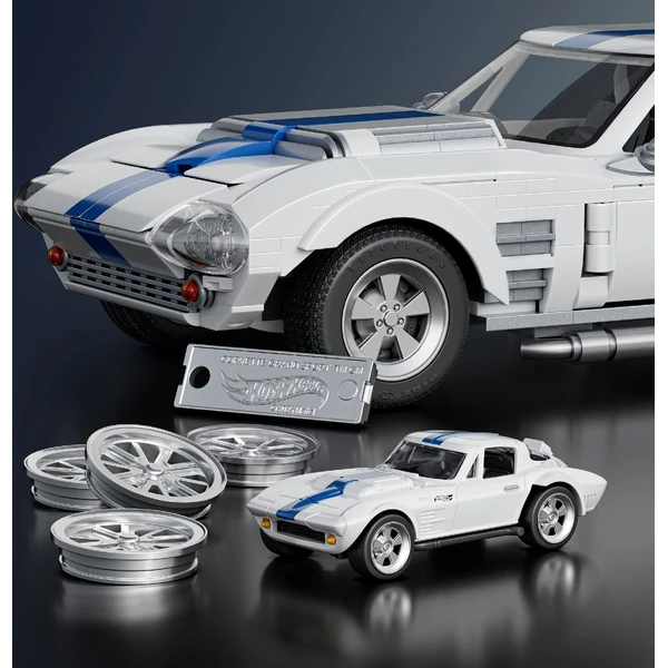 Mattel Brick Shop sestavitelný model Hot Wheels - Corvette Grand Sport (Elite series) - Stavebnice - Obrázek SA6L000K01