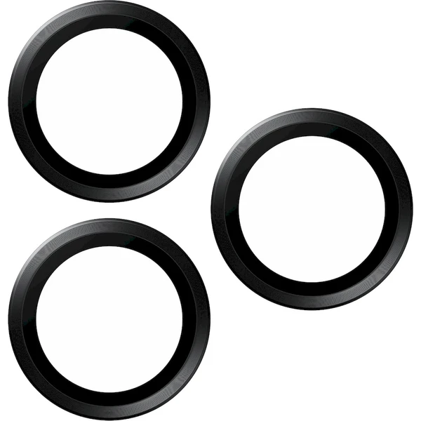 PanzerGlass HoOps ochranné kroužky Apple iPhone 16 Pro/16 Pro Max/15 Pro/15 Pro Max - černý titan - Ochranné folie a skla - Obrázek SAD1000O01