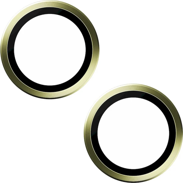 PanzerGlass HoOps ochranné kroužky Apple iPhone 15/15 Plus - žlutý hliník - Ochranné folie a skla - Obrázek SBD1000O01