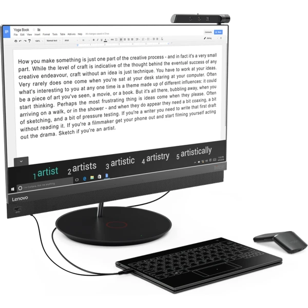 Lenovo Yoga Book 64GB Wi-Fi Windows 10 Pro černá - 2v1 notebooky - Obrázek SBEH000101