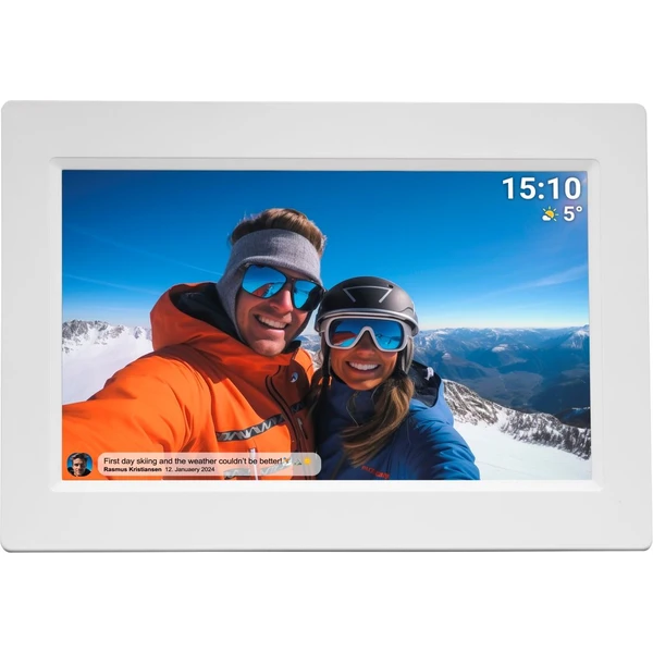 Denver PFF-1015 chytrý digitální fotorámeček s WiFi bílý - Fotorámečky - Obrázek SBIE000N01