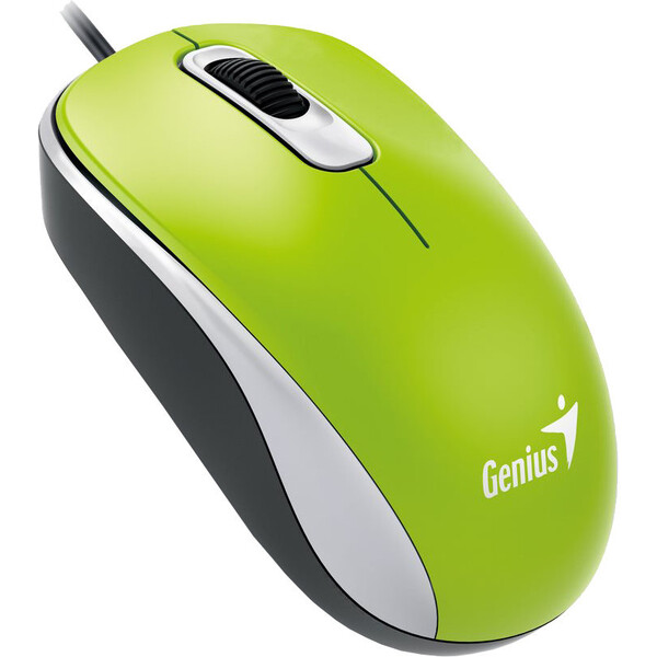 GENIUS DX-110/Kancelářská/Optická/1 000 DPI/Drátová USB/Zelená