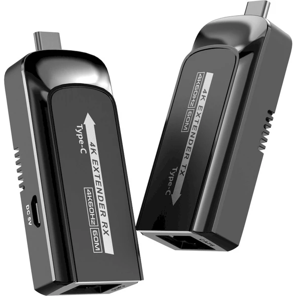 PremiumCord USB-C na USB-C extender přes Cat6/6A/7 rozlišení 4K@60Hz na 60m - Ostatní - Obrázek SBPF000K01
