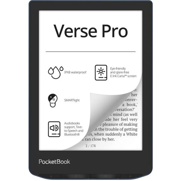 Pocketbook 634 Verse Pro Modrá