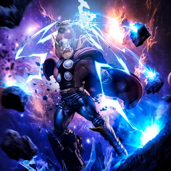 Soška Iron Studios Marvel: Infinity Gauntlet Diorama - Thor Deluxe BDS Art Scale 1/10 - Sochy a sošky - Obrázek SBX1000N01
