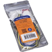 Akasa redukce pro ventilátory 1x 4pin PWM na 3x 4pin PWM, 2ks v balení - Kabely a redukce