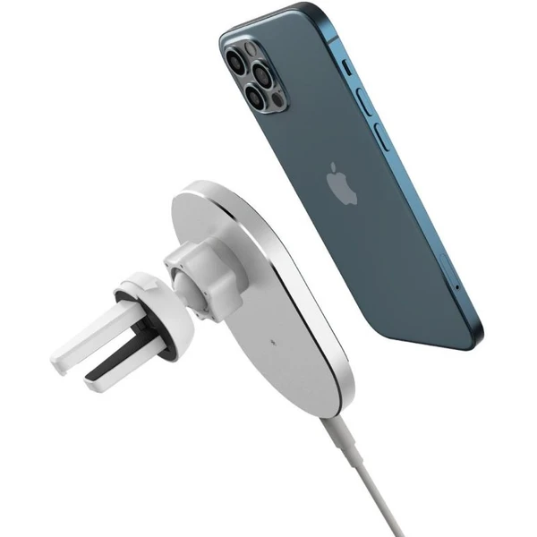 Adam Elements Omnia C2 bezdrátová autonabíječka kompatibilní s MagSafe bílá - Nabíječky - Obrázek SCMF300401