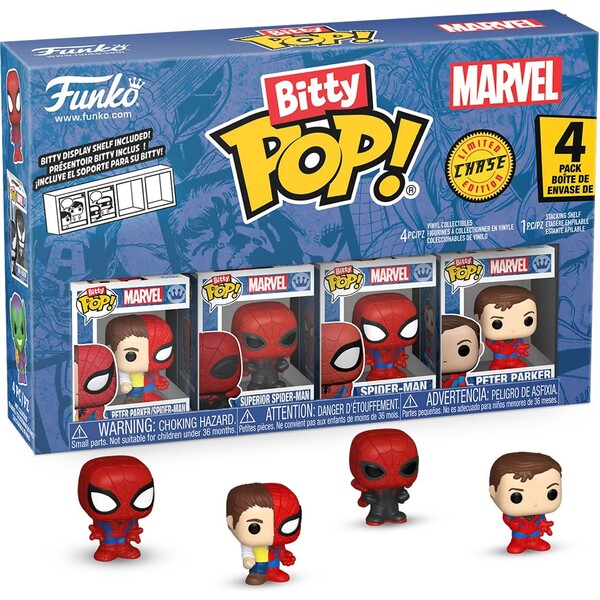 Funko Bitty POP! Marvel: Spider-Man - Parker Split 4 pack