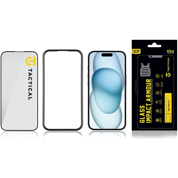 Tactical Glass Impact Armour sklo pro Apple iPhone 15/16 - Ochranné folie a skla - Obrázek SD50000N01