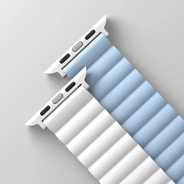 UNIQ Revix oboustranný řemínek pro Apple Watch 42/41/40/38mm Arctic (bílý/modrý) - Řemínky - Obrázek SDHMF00101