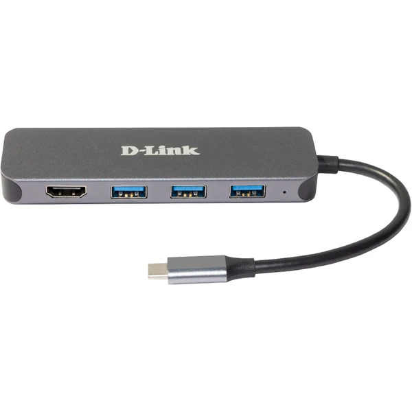 D-Link 5v1 USB-C Hub PD 60W antracitový - USB huby - Obrázek SDLK000K01