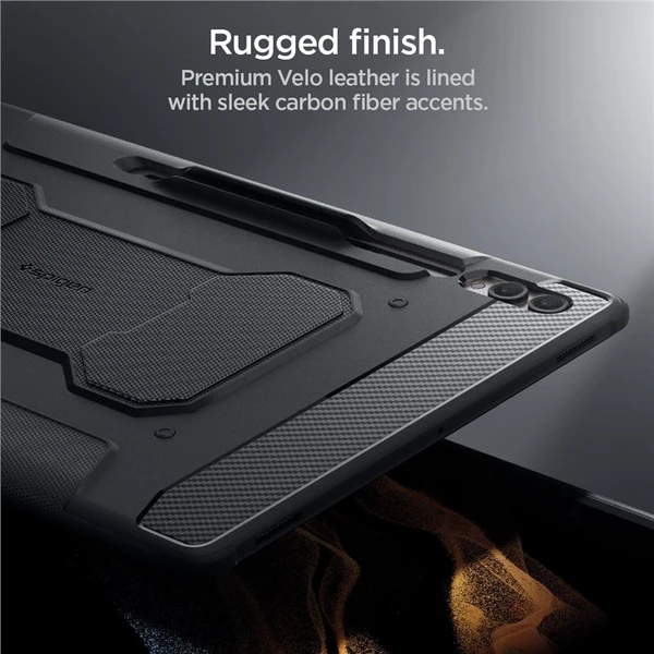 Spigen Rugged Armor Pro kryt Samsung Galaxy Tab S10 Ultra/S9 Ultra/S8 Ultra černý - Pouzdra - Obrázek SEN5000701