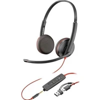 Poly Blackwire 3225 Stereo sluchátka černá  - Sluchátka