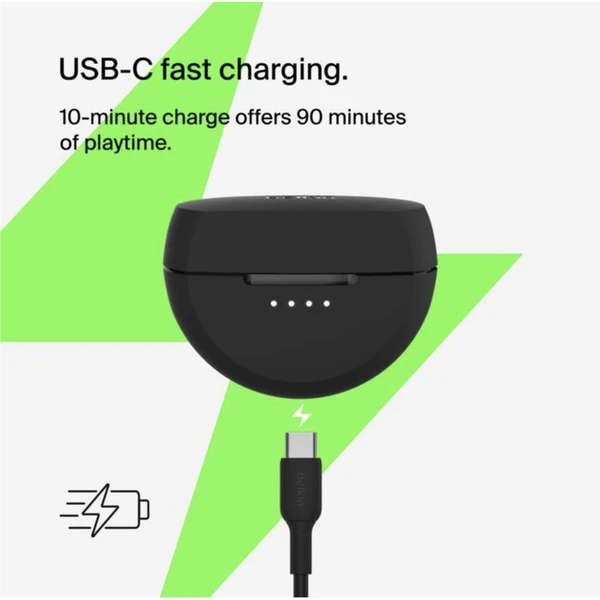 Belkin SOUNDFORM™ Rhythm bezdrátová sluchátka černá - Sluchátka - Obrázek SFCF000O01