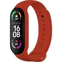 FIXED Silicone Strap silikonový řemínek Xiaomi Mi Band 7/6/5 červený - Řemínky