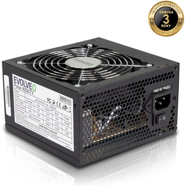 EVOLVEO 400W bulk (EP400PP12B) Černá