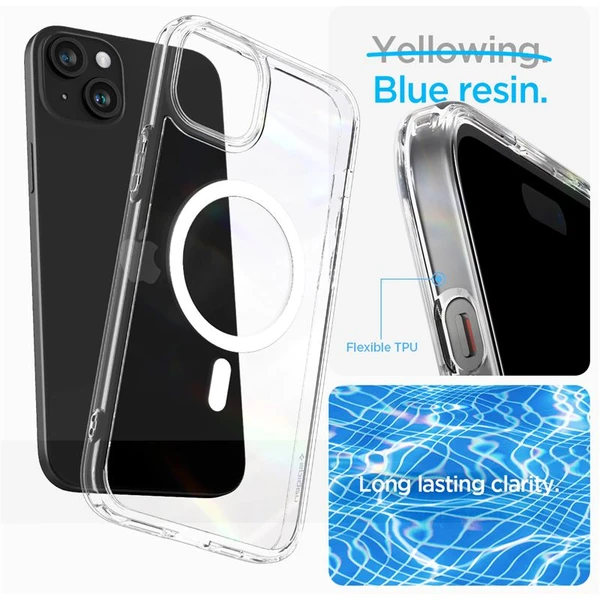 Spigen Ultra Hybrid MagFit kryt iPhone 15 bílý - Pouzdra - Obrázek SGS8000601