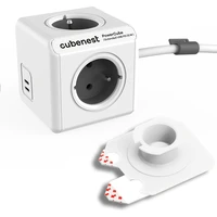 CubeNest PowerCube Extended USB PD 35W, 2xC, 1.5m, šedá - Zásuvky