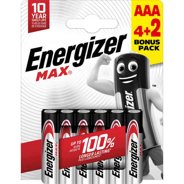 Energizer Max AAA 6ks E303328200
