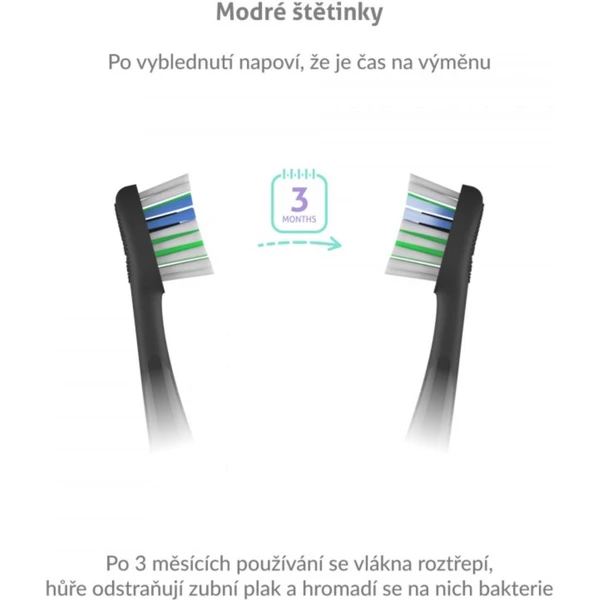 TrueLife SonicBrush K-series heads Standard Plus black 2 pack - Náhradní hlavice - Obrázek SHVH100501