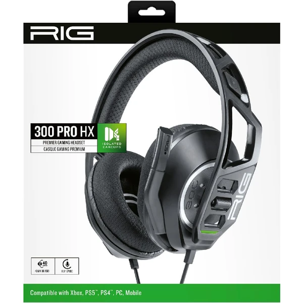 Nacon RIG 300 PRO HX herní headset pro XONE/XSX|S černý - Sluchátka - Obrázek SI37700301