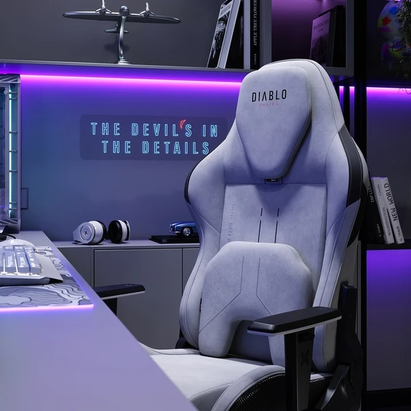 Diablo X.One Prime Normal Size herní židle stříbrno-šedá - Židle - Obrázek SICG000K01