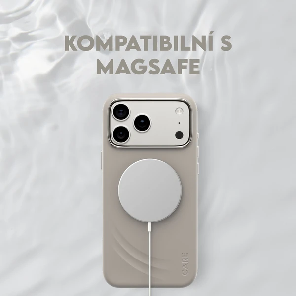 PanzerGlass® CARE Flow kryt s MagSafe Apple iPhone 17 Vanilla - Pouzdra - Obrázek SIDH000K01