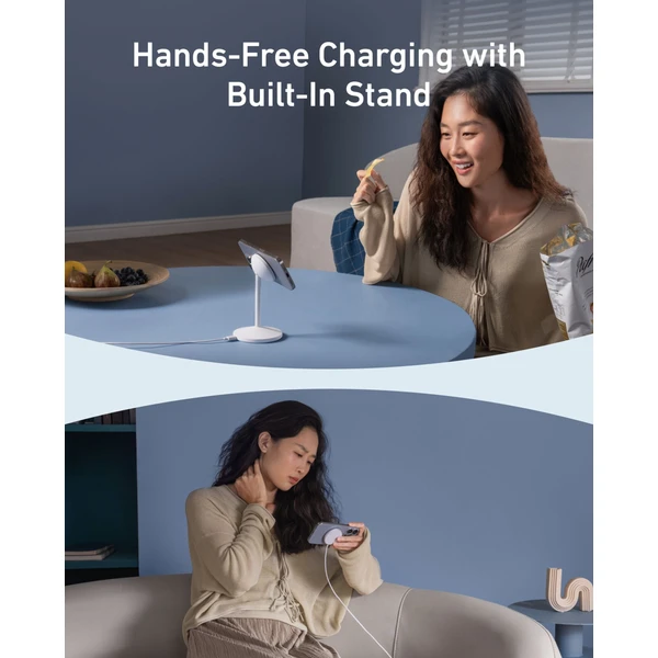 Anker MagGo A25X1 MagSafe nabíječka (15W) bílá - Nabíječky - Obrázek SJ9R000K01