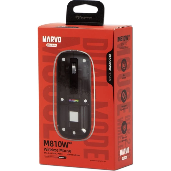 Marvo PRISM B10 bezdrátová myš černá - Myši - Obrázek SJUA000J01