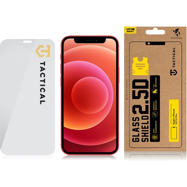 Tactical Glass Shield 2.5D sklo pro iPhone 12/12 Pro čiré - Ochranné folie a skla - Obrázek SJV5700301