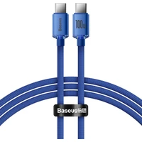 Baseus Crystal Shine Series kabel USB-C/USB-C (100W) 1,2m modrý - Kabely