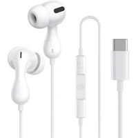 Baseus Encok CZ20 USB-C sluchátka s mikrofonem bílá - Sluchátka