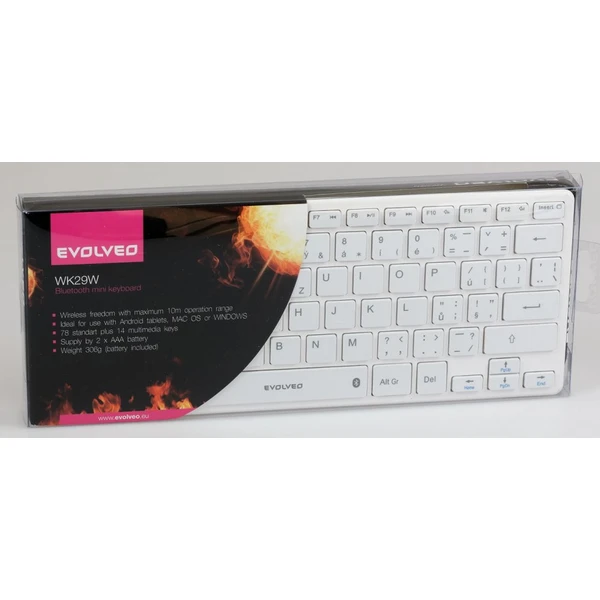 EVOLVEO WK29W bluetooth klávesnice bílá - Klávesnice - Obrázek SM58300401