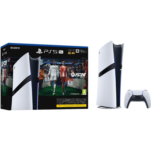 PlayStation 5 Pro + EA Sports FC 26 Bílá