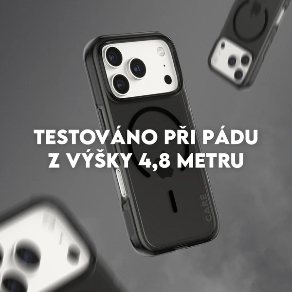 PanzerGlass® CARE Smokey kryt s MagSafe Apple iPhone 17 Pro kouřový/černý - Pouzdra - Obrázek SODH000K01