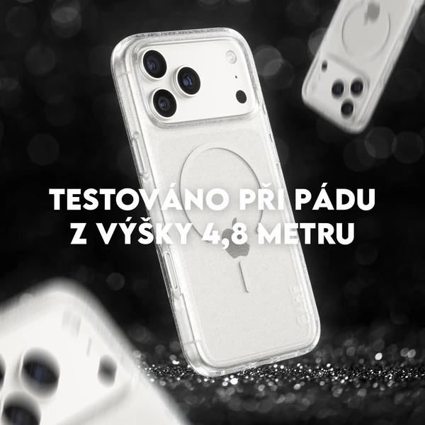 PanzerGlass® CARE Star Lit kryt s MagSafe Apple iPhone 17 Pro Max třpytivý/bílý - Pouzdra - Obrázek SPDH000K01