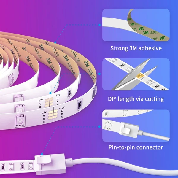 Govee WiFi RGB Smart LED pásek 10m - LED pásky - Obrázek SPKK000K01